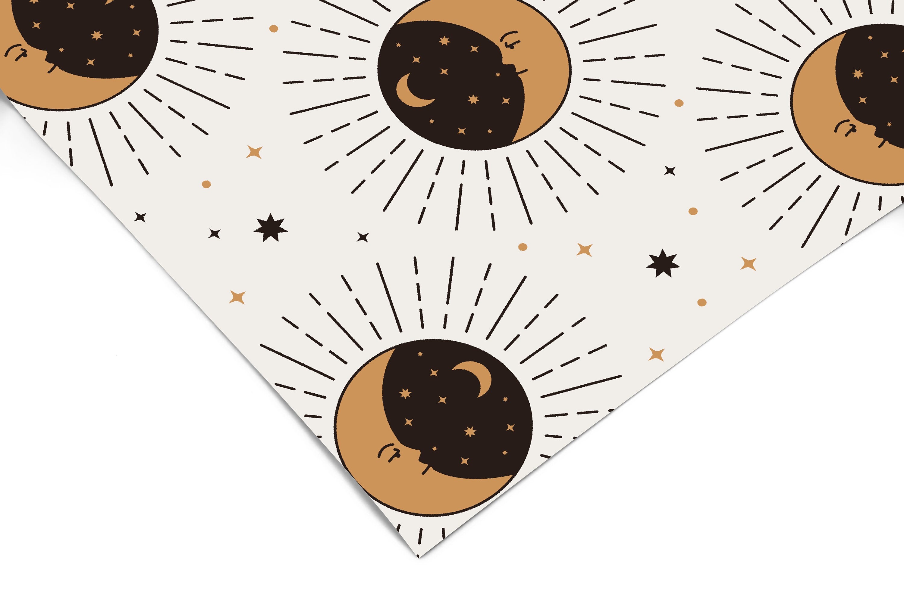 Celestial Moon Sun Wallpaper Peel and Stick Wallpaper Removable Wallpaper Wall Decor Home Decor Wall Art Printable Wall Art Room Decor 585A - James And Colors