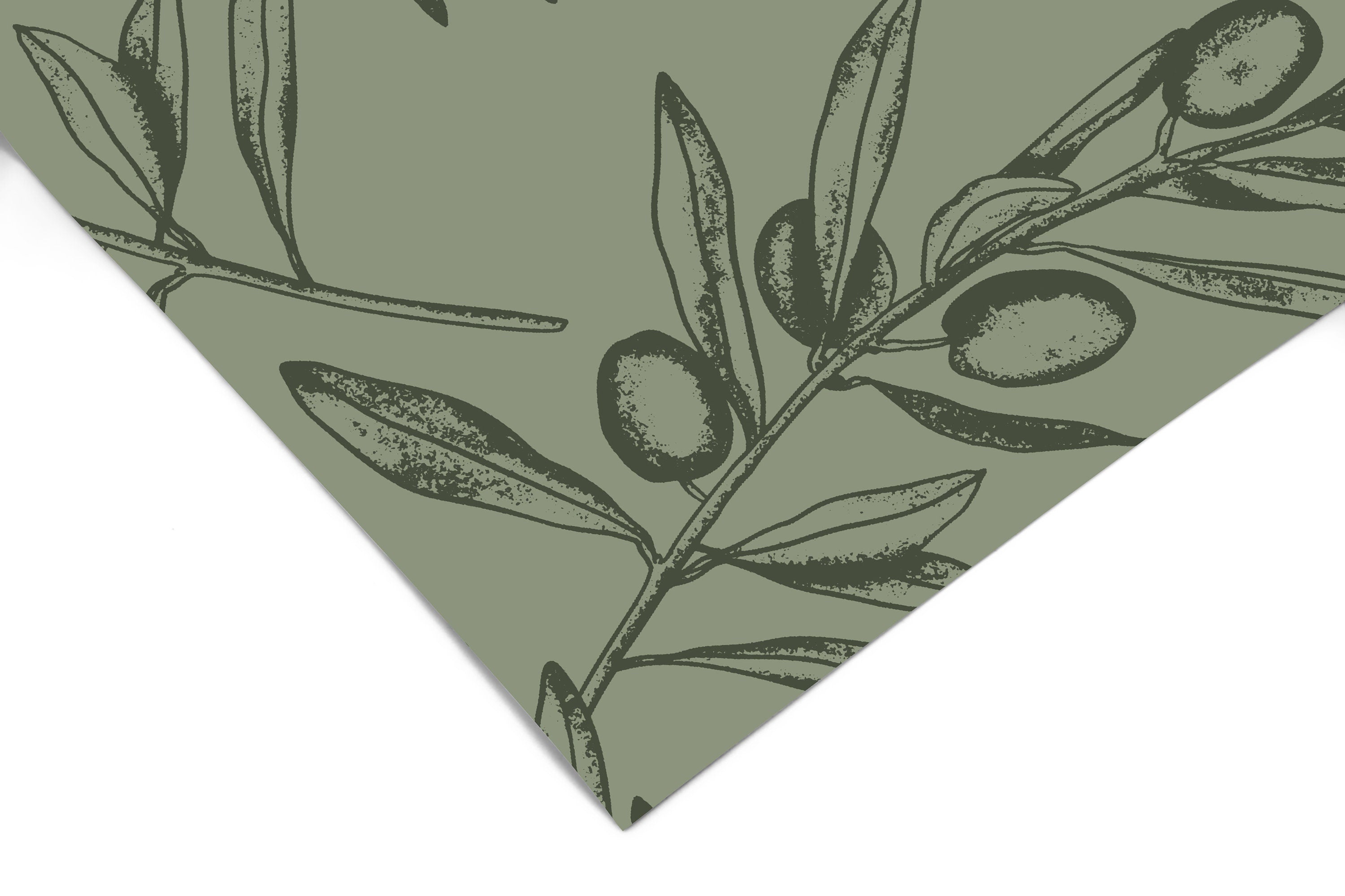 Wallpaper Peel and Stick Wallpaper Dark Green Floral Olive Branchs Outline Removable Wallpaper Wall Decor Home Decor Wall Art Room Decor 647 - James And Colors