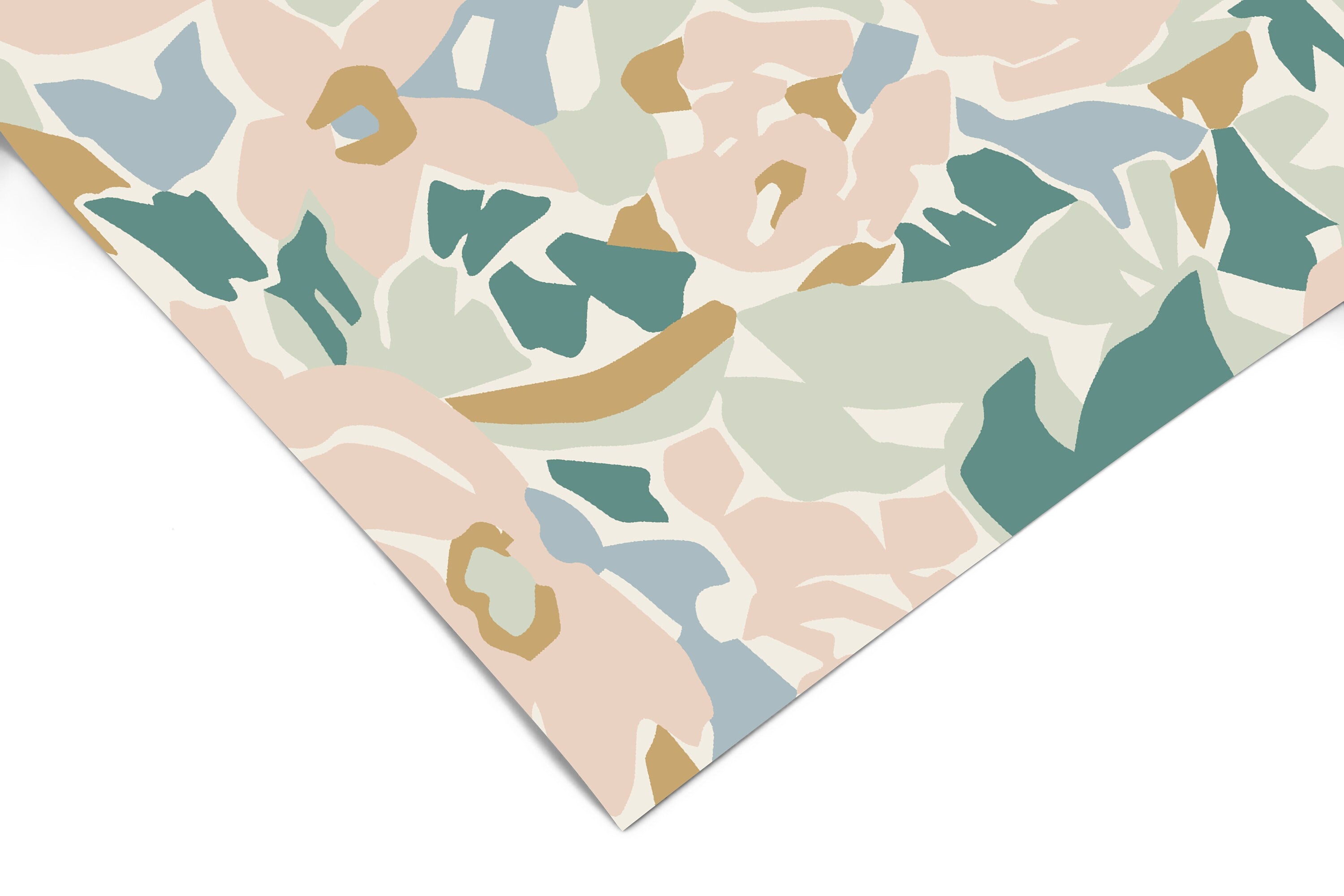 Abstract Floral Wallpaper | Girls Nursery Wallpaper | Kids Wallpaper | Childrens Wallpaper | Peel Stick Wallpaper | Removable Wallpaper 712 - James And Colors