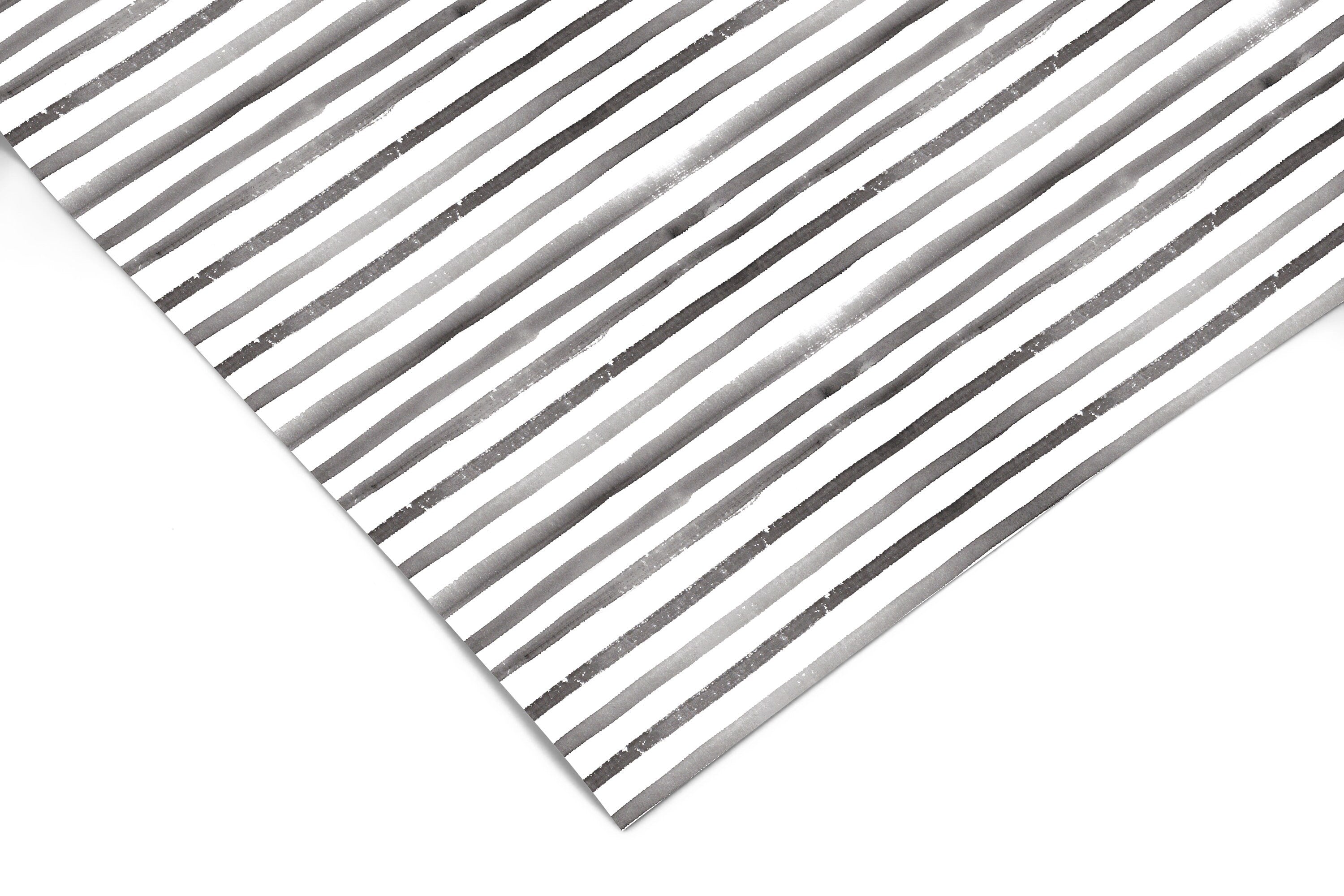 Gray Watercolor Stripe Contact Paper | Peel And Stick Wallpaper | Removable Wallpaper | Shelf Liner | Drawer Liner Peel and Stick Paper 1689 - James And Colors