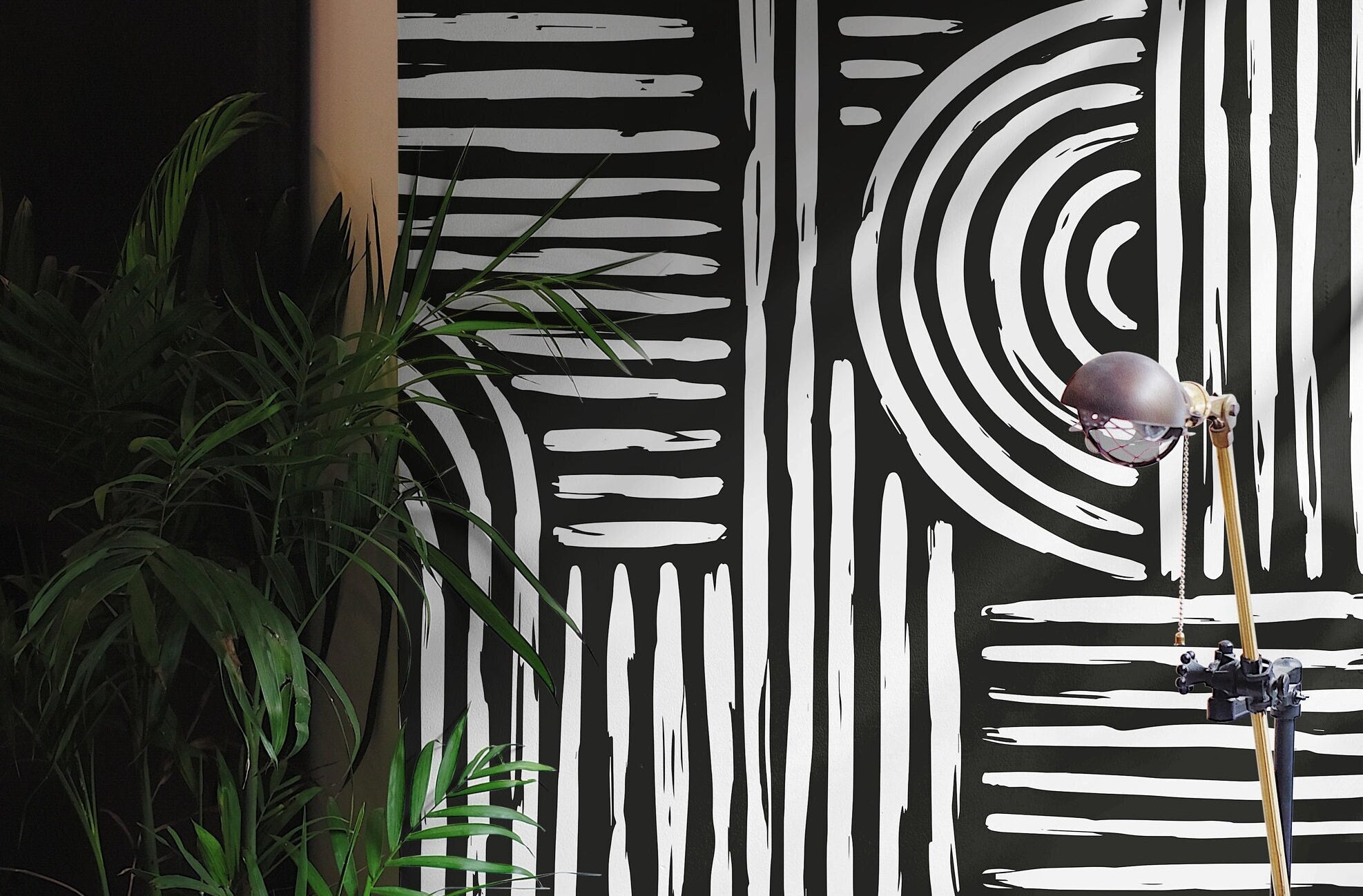 Wallpaper Peel and Stick Wallpaper Contemporary Charcoal Abstract Removable Wallpaper Wall Decor Home Decor Wall Art Room Decor 1047a - James And Colors