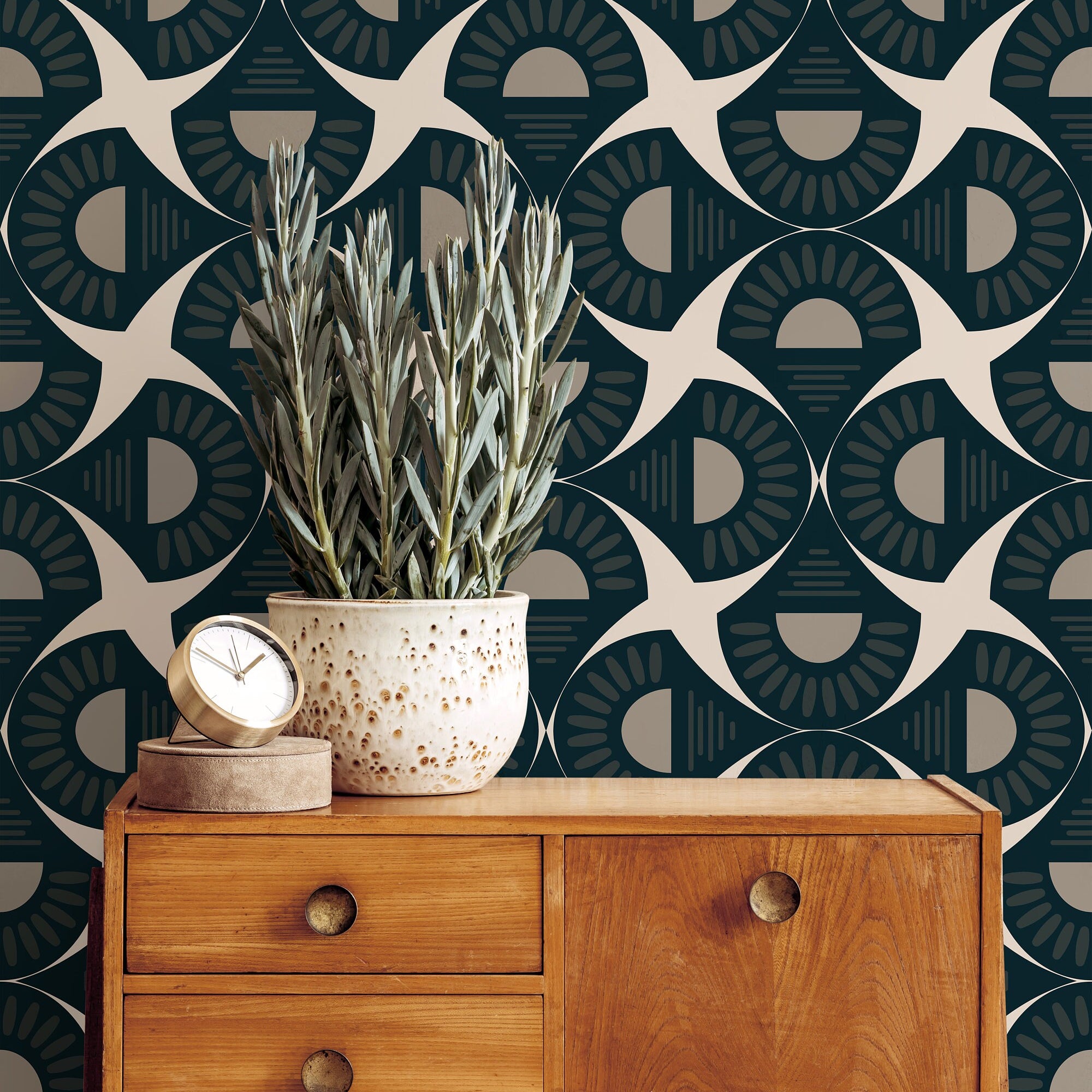 Removable Wallpaper Abstract Modern Neutral Wallpaper | Peel And Stick Wallpaper | Adhesive Wallpaper | Wallpaper Peel Stick Wall Mural 1098 - James And Colors